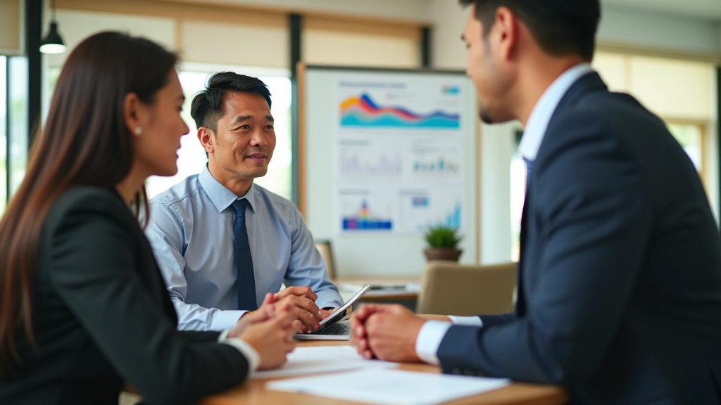 Our retirement planning consultation center with advisors and clients working together